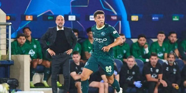 欧冠曼城2-0升级3-2-5：努内斯边后腰传准近98，里科助哈兰德