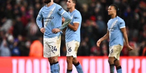 英超-B席破门被吹格瓦迪奥尔中柱 曼城0-0桑德兰